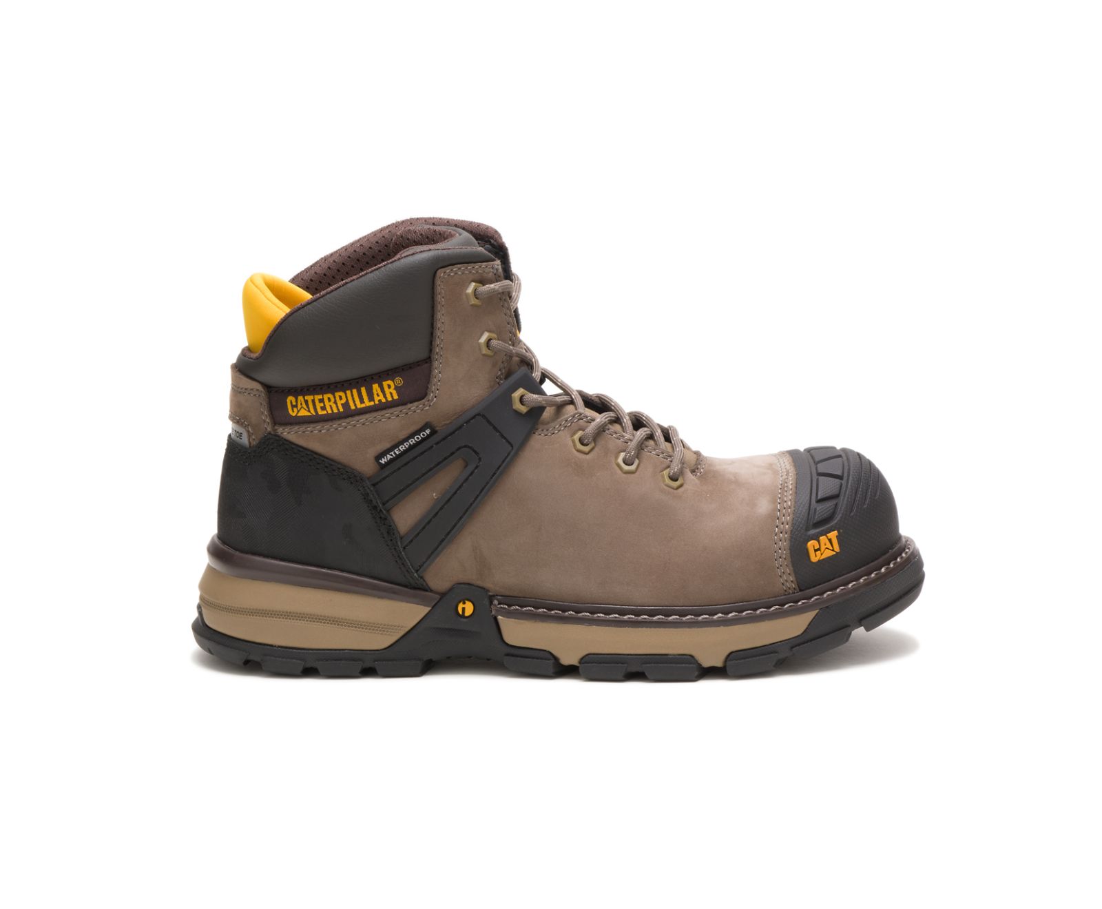 Pantofi Impermeabili Barbati Cat Excavator Superlite Carbon Composite Bombeu Lucru Kaki | IWMZ10937