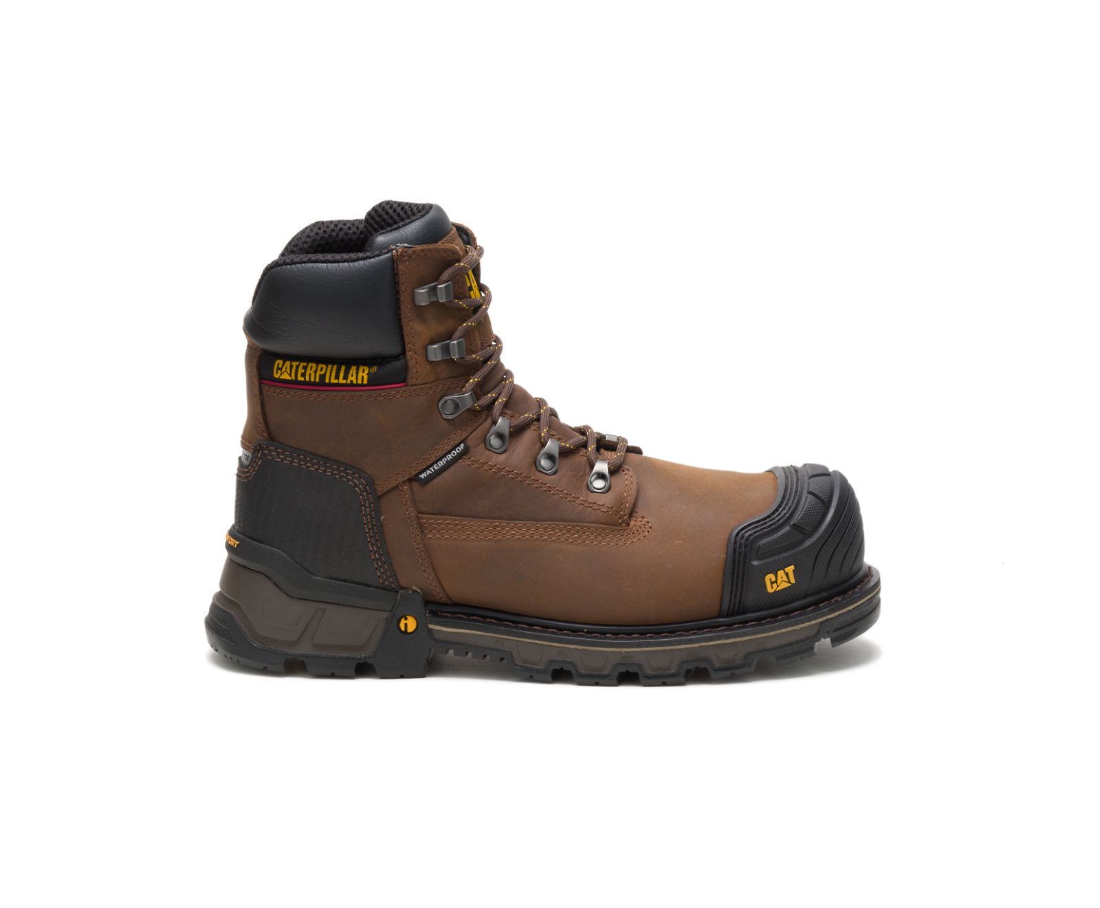 Pantofi Impermeabili Barbati Cat Excavator XL 6" Composite Bombeu Lucru Maro Inchis | PECS52734