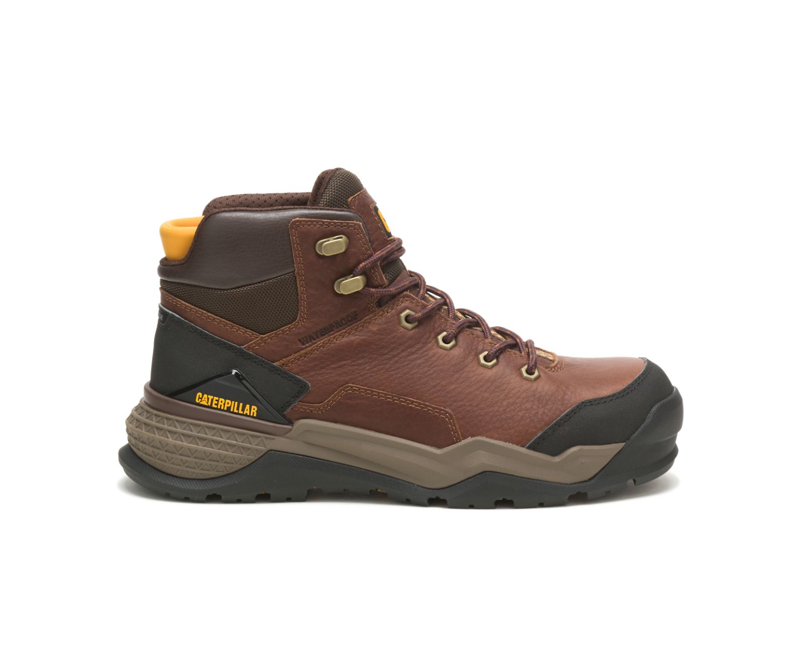 Pantofi Impermeabili Barbati Cat Provoke Mid-High Alloy Bombeu Lucru Visinii | UDHE86537