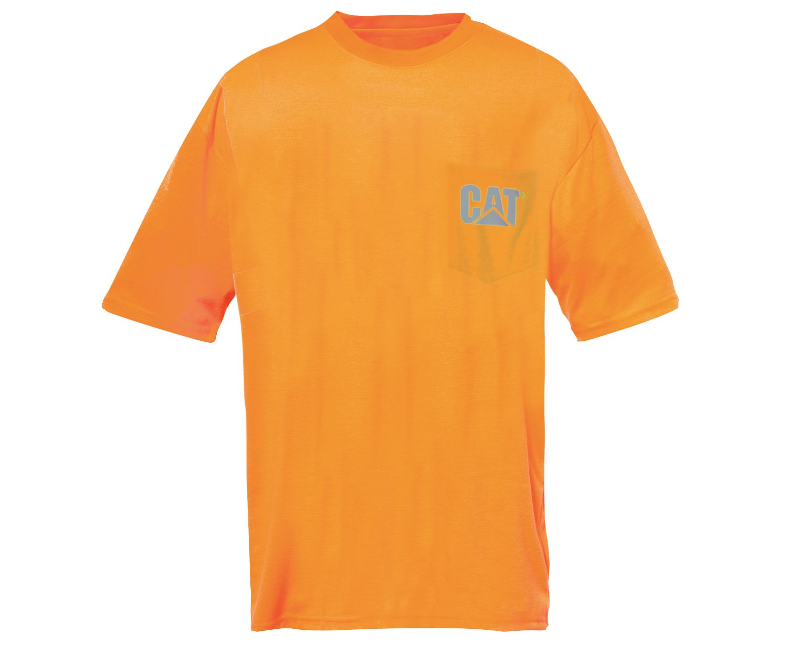 Tricouri Barbati Cat Hi-Vis Trademark Pocket Portocalii | UXHW50624