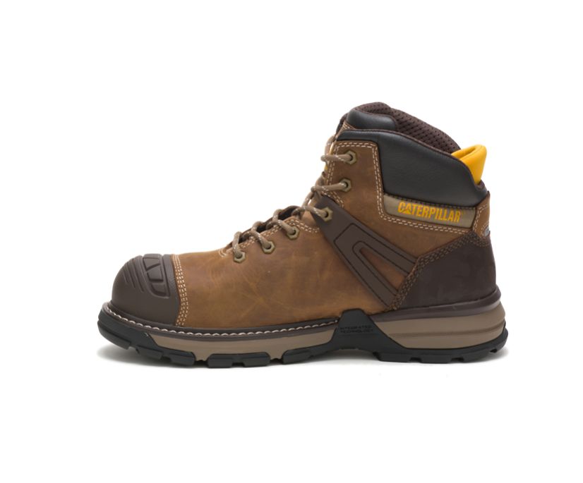 Pantofi Impermeabili Barbati Cat Excavator Superlite Carbon Composite Bombeu Lucru Maro | ENUM78641