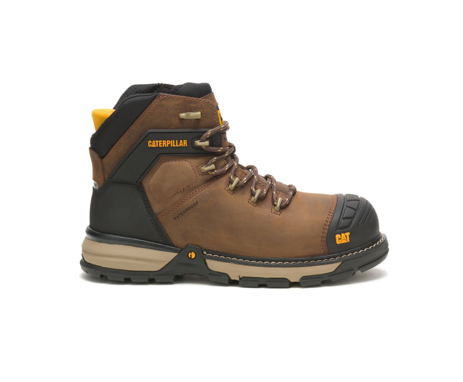 Pantofi Impermeabili Barbati Cat Excavator Superlite Thinsulate™ Carbon Composite Bombeu Lucru Maro Inchis | OMDA53426