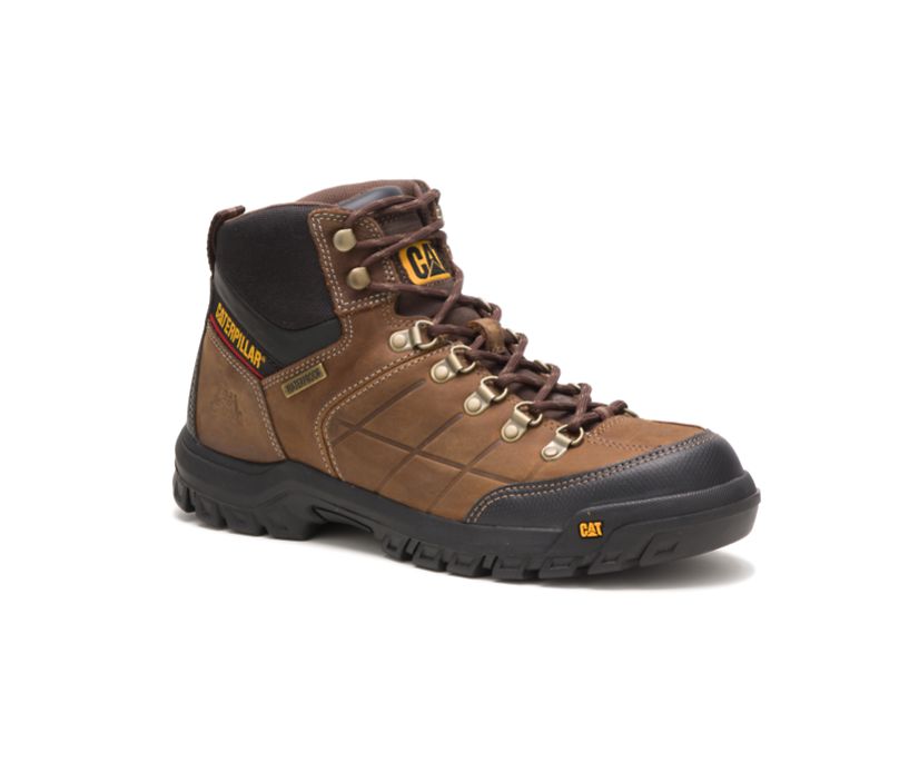 Pantofi Impermeabili Barbati Cat Threshold Lucru Maro | ZFME21583