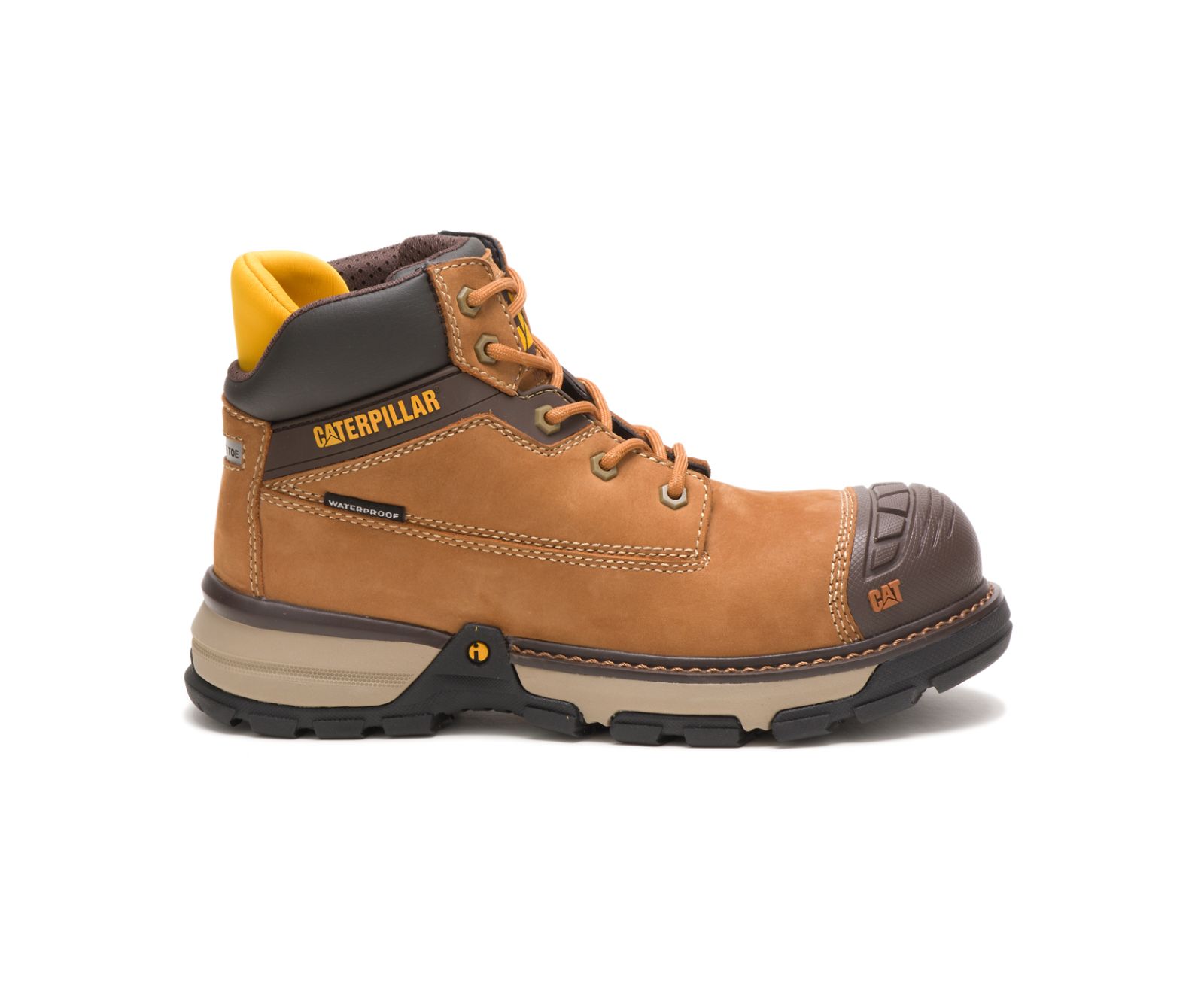 Pantofi Impermeabili Dama Cat Excavator Superlite Carbon Composite Bombeu Lucru Maro | ITCN59734