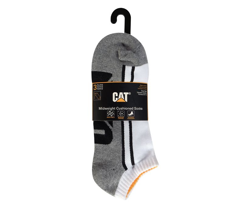 Sosete Barbati Cat Half Cushion Quarter 3-Pack Colorati | BGCR93185